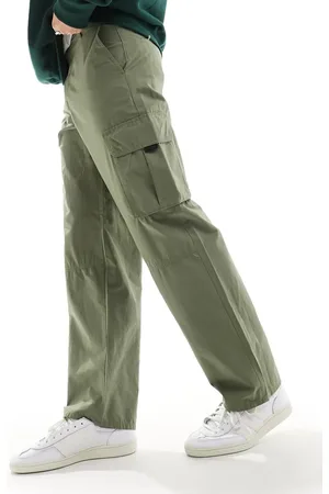 New Look Utility cargo trouser in dark khaki