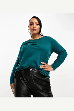 Yours Long sleeve t-shirt in teal