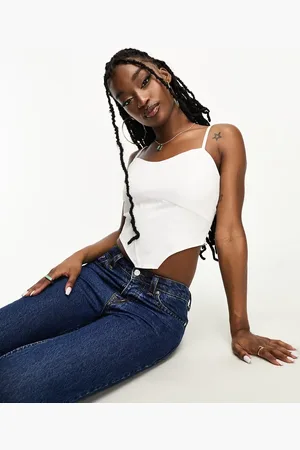 NaaNaa Corset cami crop top in