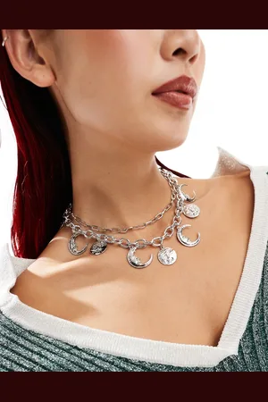 petit moments Roxanne choker necklace with celestial charms in