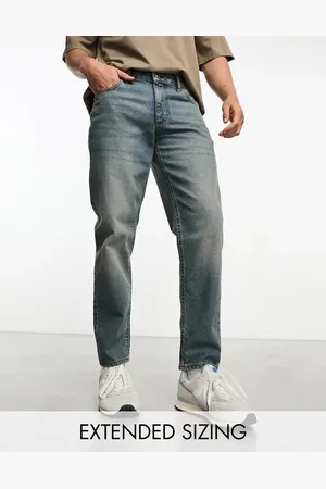 ASOS Tapered fit jeans in light vintage tint - MBLUE