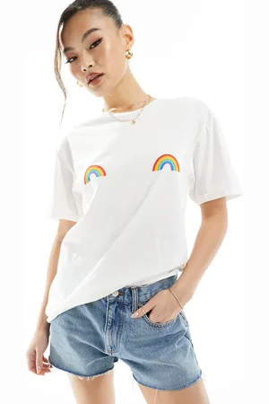 In The Style Rainbow graphic t-shirt in
