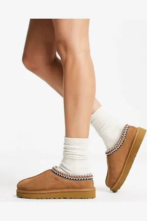 UGG Tasman shearling lined shoes in chestnut