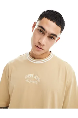 Tommy Hilfiger Oversized tipping t-shirt in sand