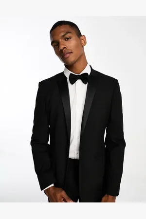ASOS Skinny tuxedo suit jacket in