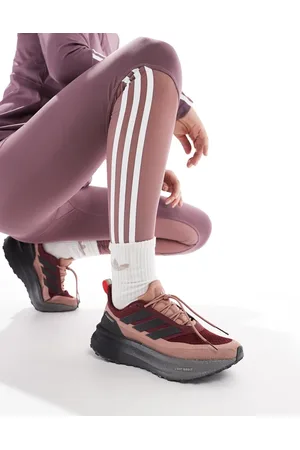 adidas Adidas Running Ultraboost 5 Climawarm trail trainers in burgundy and black