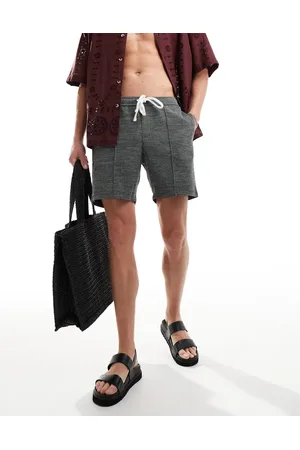 ASOS Slim shorts in black and white texture