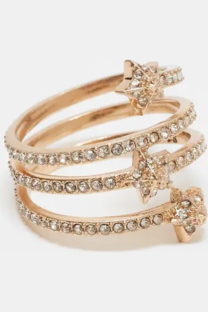 AllSaints Star wrap ring in