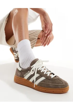 adidas Handball Spezial gum sole trainers in brown and