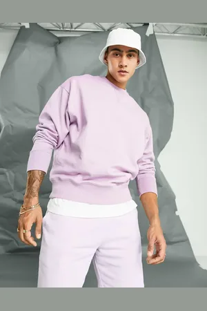 ASOS Heavyweight oversized sweatshirt in lilac