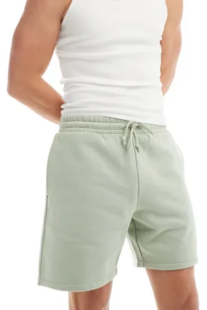 ASOS Oversized heavyweight shorts in desert sage