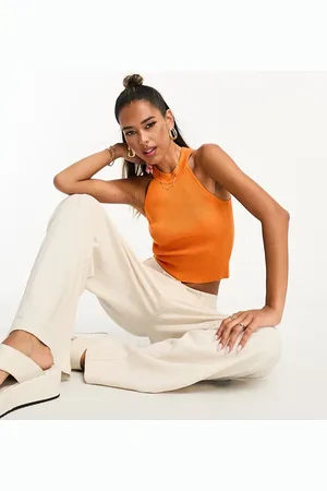 MANGO High neck sleeveless top in