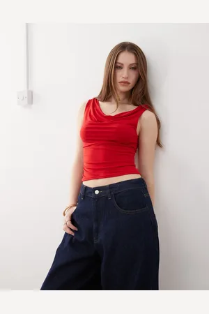 Reclaimed Slinky cowl neck tank in
