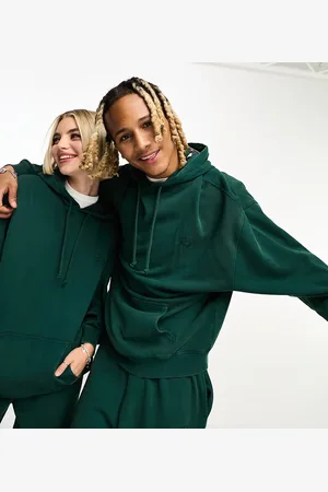 Reclaimed Unisex oversized hoodie co-ord in washed teal