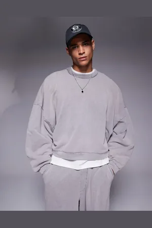 ASOS Co-ord extreme oversized cropped sweatshirt in washed