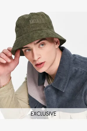 Reclaimed Inspired logo embroidered bucket hat in cord