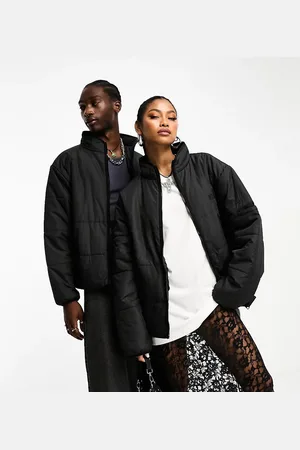 Reclaimed Unisex oversized puffer bomber jacket in