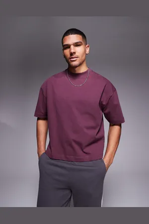 ASOS Premium heavyweight oversized boxy t-shirt 300gsm in dark