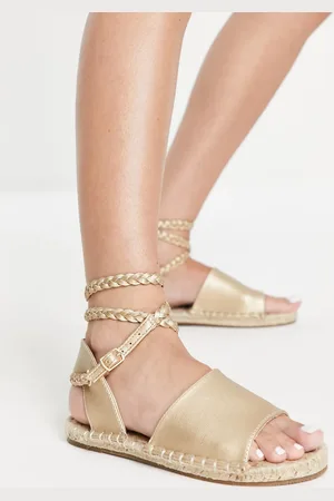 ASOS Jelly rope tie espadrilles sandals in