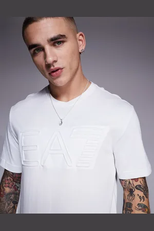 EA7 Armani embossed central logo t-shirt in
