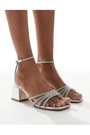 SEQWL Hippo strappy block heeled sandals in