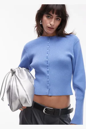 & OTHER STORIES Compact cardigan with split cuffs and sculptural sleeves in