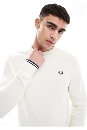 Fred Perry Crew neck sweatshirt in off