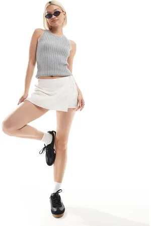 Hollister Linen wrap skort in