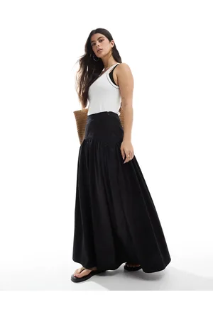 ASOS Drop waist maxi skirt in