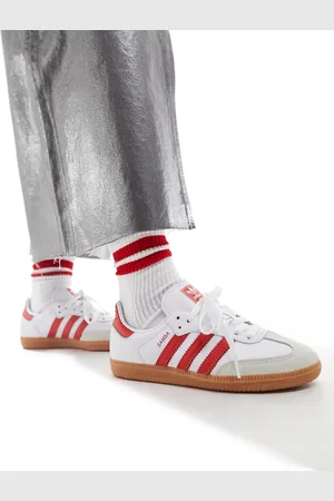 adidas Samba OG trainers in and bright red