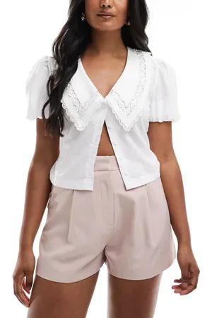 Miss Selfridge Tailored high waisted short co ord in soft