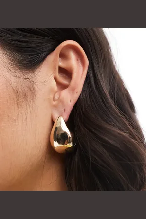 Pieces® Oversized chunky droplet earrings in