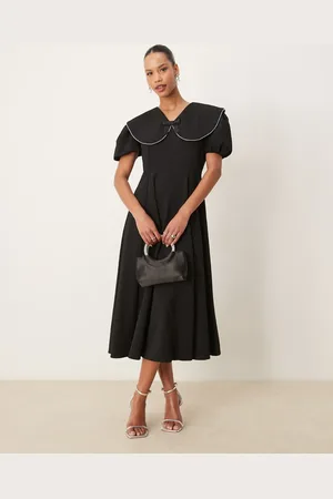 Sister Jane Embellished collar midi dress in