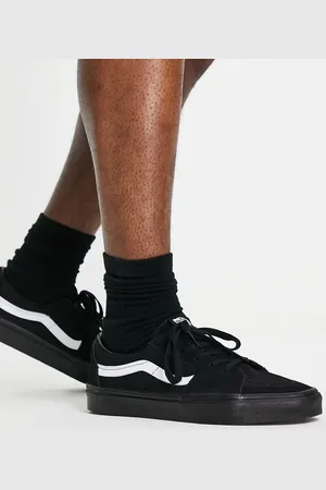 Vans SK8-Low trainers in black with side stripe