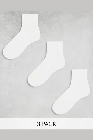 ASOS 3 pack sports socks with terry sole and arch support in