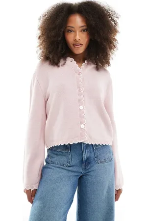 Miss Selfridge Blanket stitch cardigan in