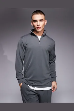 River Island Half zip smart sweatshirt co-ord in