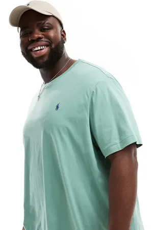 Ralph Lauren Big & Tall icon logo t-shirt in light