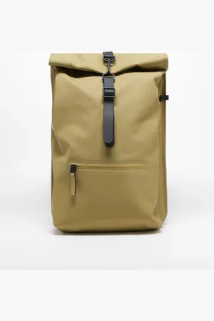 Rains 13320 waterproof rolltop backpack in khaki