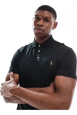 Ralph Lauren Icon logo pima cotton polo custom fit in