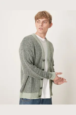 ASOS Co-ord oversized knitted rib cardigan in