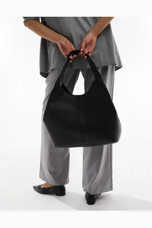 Pull&Bear Structured faux leather tote bag in