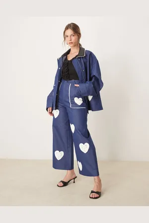 Sister Jane Heart trousers in denim