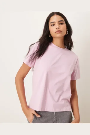 VILA Oversized boyfriend fit t-shirt in orchid