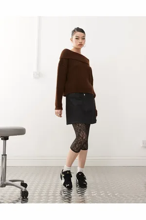 ASOS Lace capri leggings in