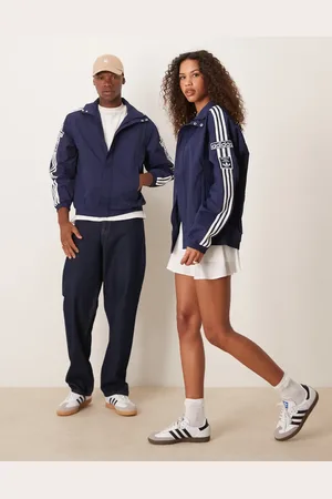 adidas Adicolor unisex woven harrington jacket in
