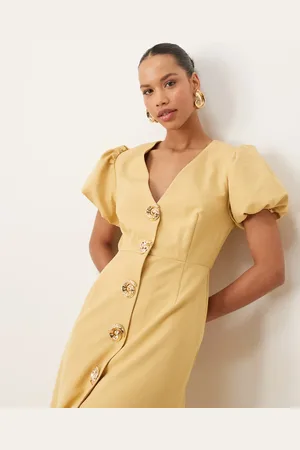 Sister Jane Embellished button midi dress in