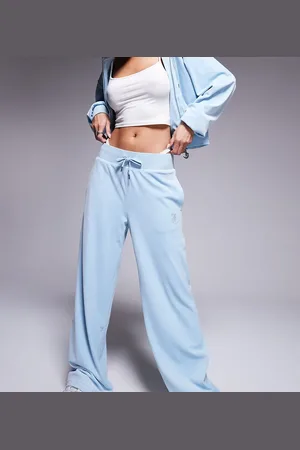 Juicy Couture Velour wide leg joggers in dusty exclusive to asos