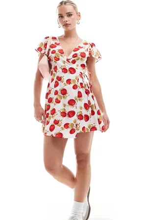 Miss Selfridge Wrap mini tea dress