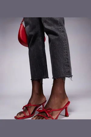 Public Desire Asuka bow kitten heeled sandals in